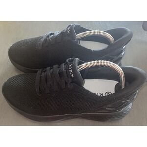 Kizik Unisex Adults Athens‎ Breathable Knit Lace-Up Sneaker LV5 Black M:6 W:7.5